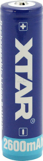 XTAR Επαναφορτιζόμενη Μπαταρία 18650 Li-ion 2600mAh 3.7V 1τμχ
