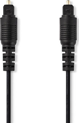 Nedis Optical Audio Cable TOS male - TOS male Μαύρο 1m (CAGT25000BK10)