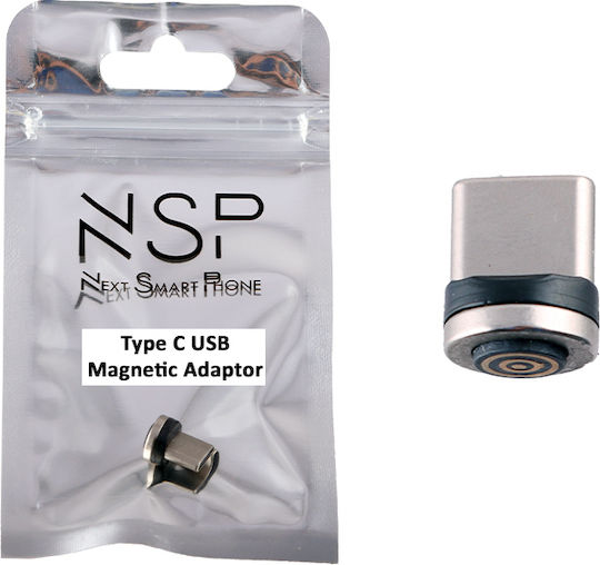 NSP Magnetic for NSC02 Plug USB-C male Silver