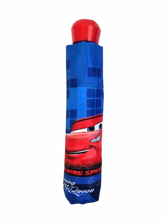 Disney Kinderregenschirm Kompakt Cars Blau mit Durchmesser 50cm