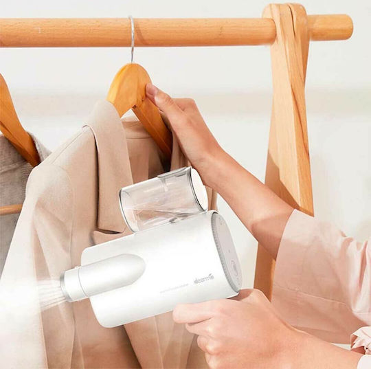 Deerma Ατμοκαθαριστής Ρούχων Χειρός 800W με Δοχείο 100ml Λευκός