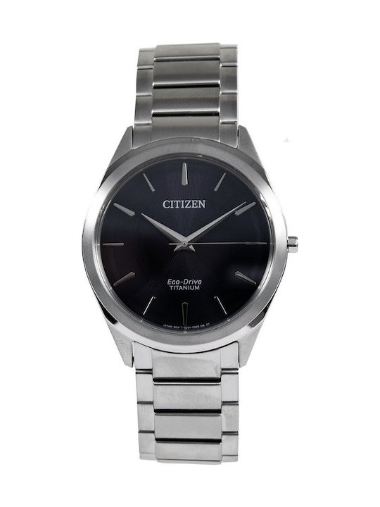 Citizen Eco-Drive Titanium Часовник Батерия с сребърен Метална верижка