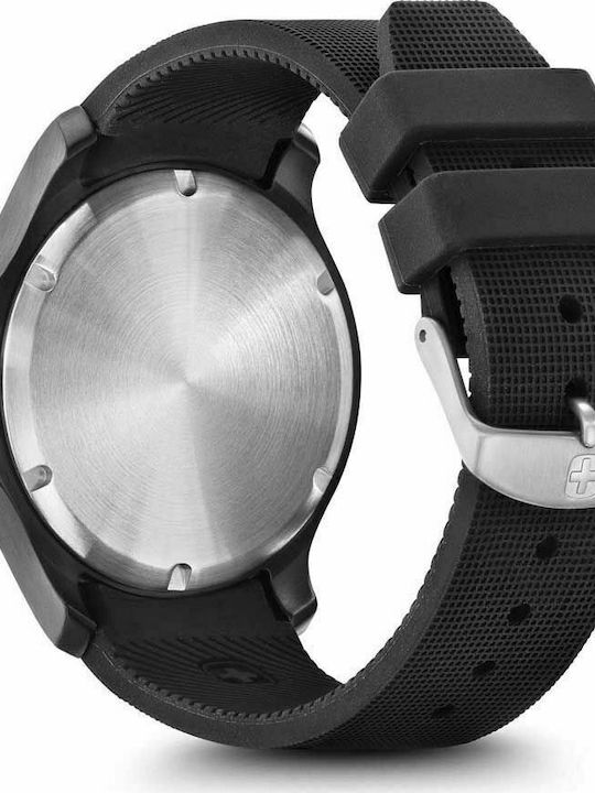 Wenger Seaforce Ανδρικό Ρολόι 43mm Μπαταρίας με Μαύρο Καουτσούκ Λουράκι