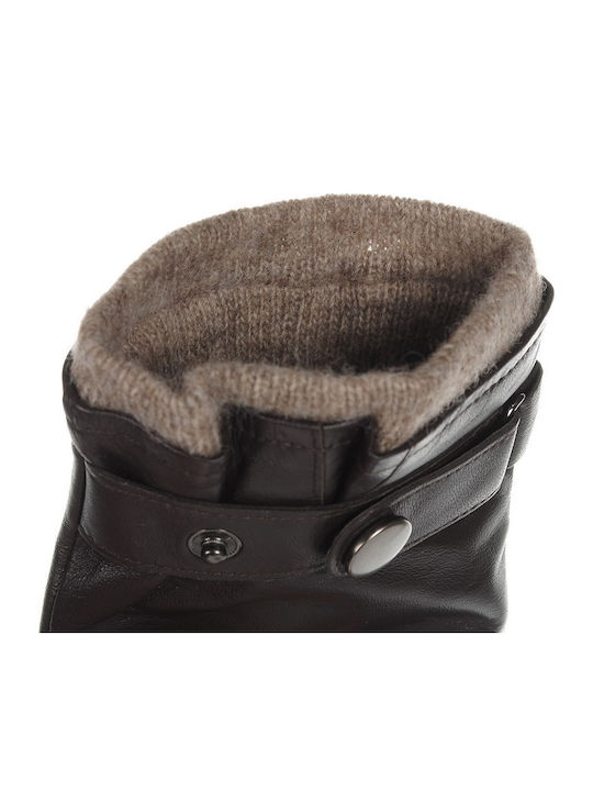 Men's Leather Gloves Brown 98954
