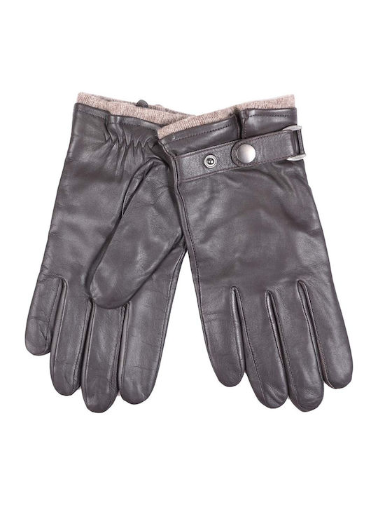 Men's Leather Gloves Brown 98954