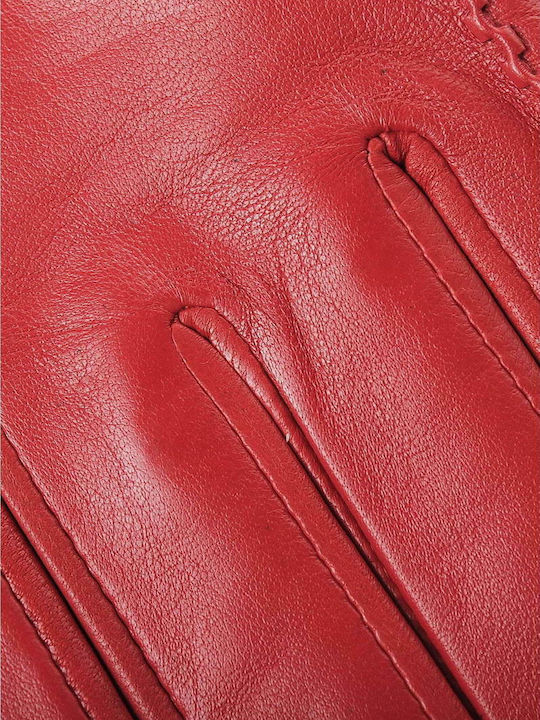 98862 Rot Leder Handschuhe