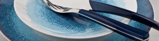 Guy Degrenne Quartz Set de Tacâmuri Inoxidabil Albastru 24buc