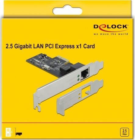 DeLock Ενσύρματη Κάρτα Δικτύου Gigabit (2.5Gbps) Ethernet PCI