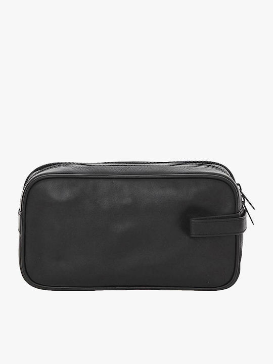 Herren Necessaire 125-026 in Schwarz Farbe 24.5cm