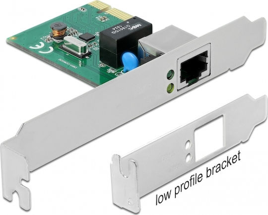 DeLock Ενσύρματη Κάρτα Δικτύου Gigabit (1Gbps) Ethernet PCI-e