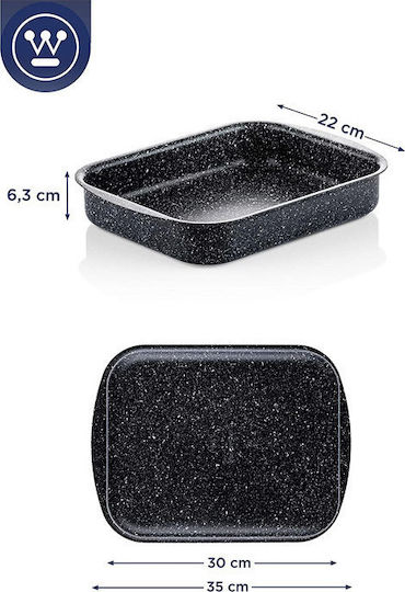 Westinghouse Aluminum Baking Pan with Stone Coating 22x30cm