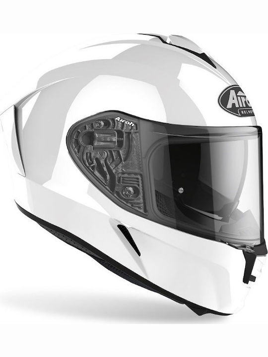 Airoh Spark Full Face Helmet with Sun Visor ECE 22.05 1520gr White Gloss AIR000KRA187