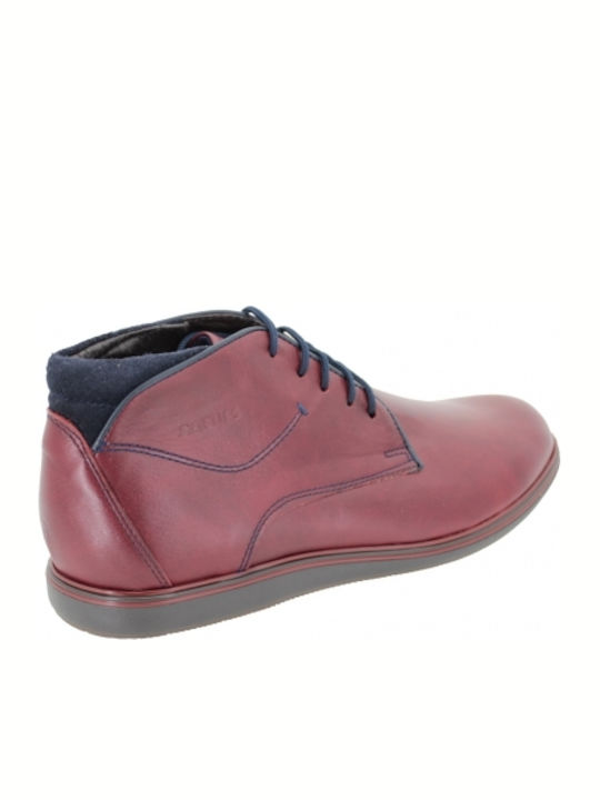Leather Burgundy Men's Boots Anatomical