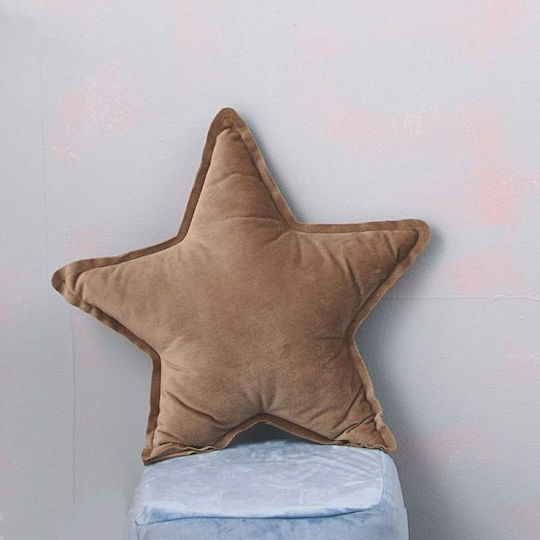 Palamaiki Crib Decorative Pillow Star Brown 43x43cm