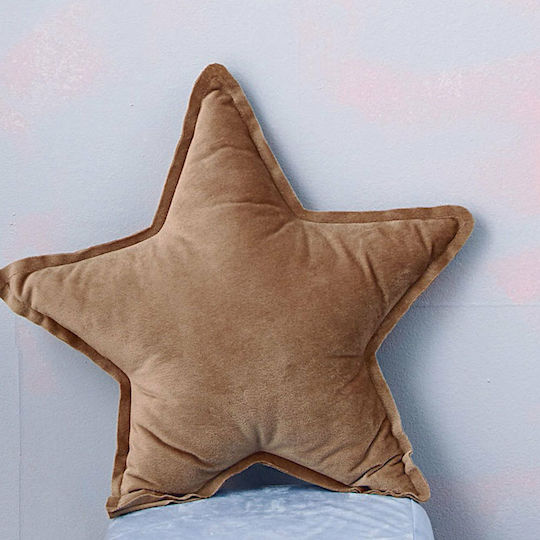 Palamaiki Crib Decorative Pillow Star Brown 43x43cm