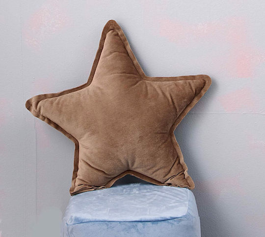 Palamaiki Crib Decorative Pillow Star Brown 43x43cm