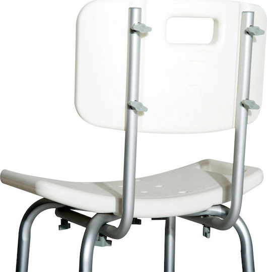 HomCom Anti-slip Chair Bathroom Seat 50.6x50.6x85.5cm 72-0008