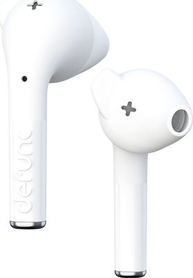 Defunc True Go Slim Earbud Bluetooth Handsfree Earphones with Sweat Resistance and Charging Case Whitά