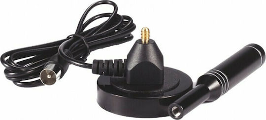 Powertech PT-840 Εξωτερική / Εσωτερική Κεραία Τηλεόρασης (Απαιτεί Τροφοδοσία) Μαύρη