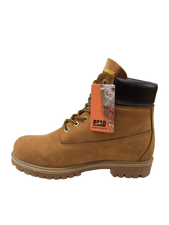 565 Leder Stiefel Cinnamon Brown