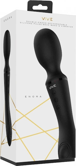 Vive Enora Δονητής Μασάζ 22cm Black