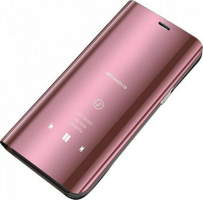 Hurtel Clear View Buchen Sie Kunststoff Rose Gold (Galaxy S20 Ultra)