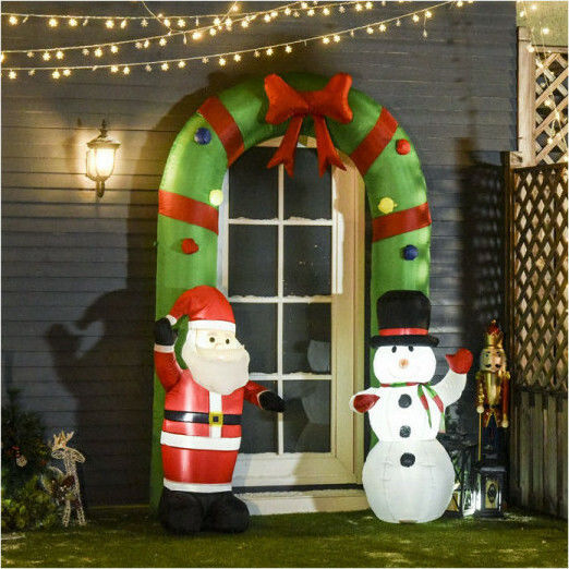 Inflatable Illuminated Santa Claus Electric 244x182x78cm