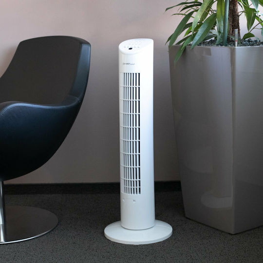 First Austria Ventilator Turm 60W mit Fernbedienung Weiß