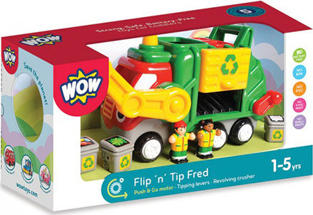 WoW Toys Fred Recycling Garbage Truck Truck for 1.5++ Years W01018
