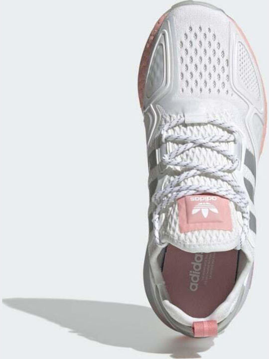 adidas ZX 2K Boost Adidași Pentru Femei Alb Cenușiu Transparent