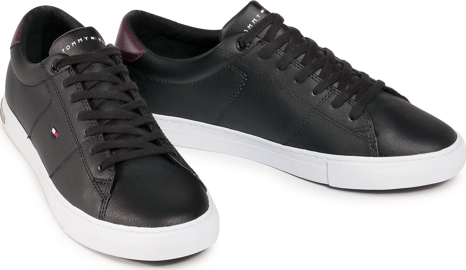 tommy hilfiger essential leather detail vulc