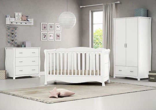 Oxford Baby Kommode mit 3 Schubladen Weiß 94x51x91cm