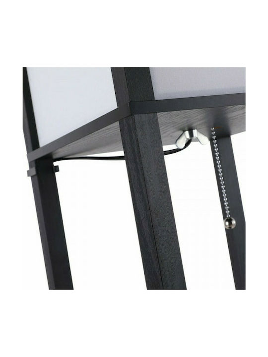 HomCom Floor Lamp H160xW26cm. with Socket for Bulb E27 Black