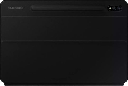 Samsung Flip Cover Δερματίνης με Πληκτρολόγιο Μαύρο (Galaxy Tab S7)