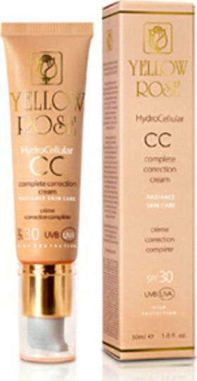 Yellow Rose Hydrocellular CC Κρέμα Προσώπου Ημέρας με SPF30 για Αντιγήρανση & Ατέλειες με Υαλουρονικό Οξύ 30ml