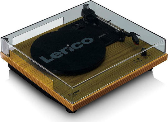 Lenco LS-10 LS-10WD Πικάπ με Belt Drive, Προενίσχυση και Ενσωματωμένα Ηχεία Καφέ