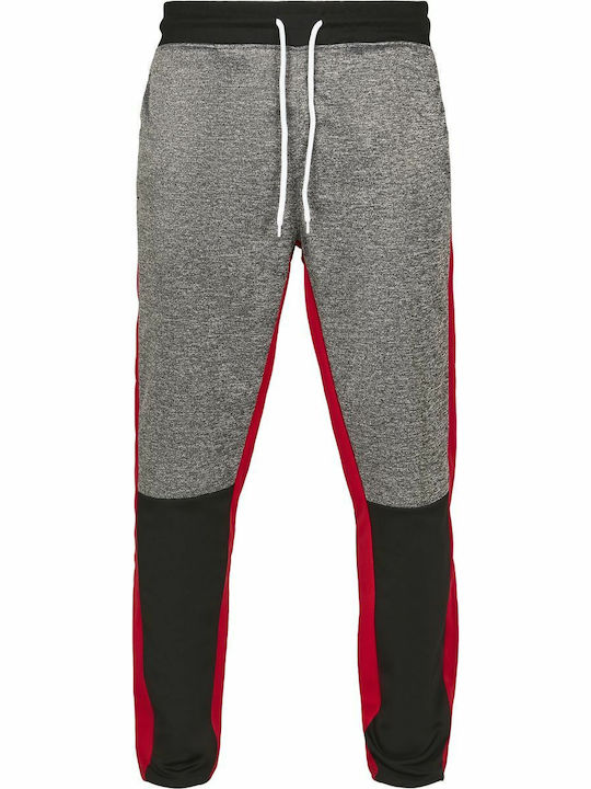 Color Block Jogginghose Glänzend ohne Gummizug Schwarz