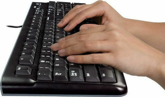 Logitech Desktop MK120 (920-002562) Комплект клавиатура и мишка Английски US Черен