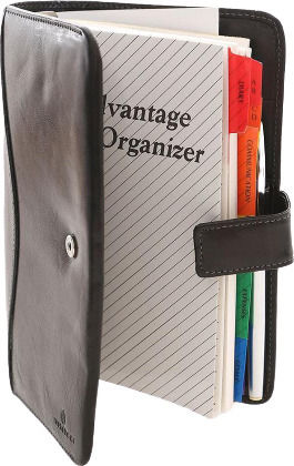 Bartuggi Organizer Black Leather 13x19cm