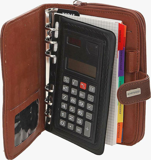 Bartuggi Organizer Brown Leather Coffee