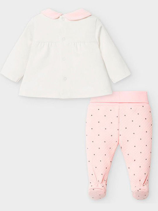 Mayoral Kids Set with Pants Winter 2pcs White