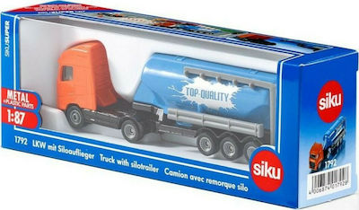 Siku Truck with Silo Trailer Camion pentru 3++ Ani 1792