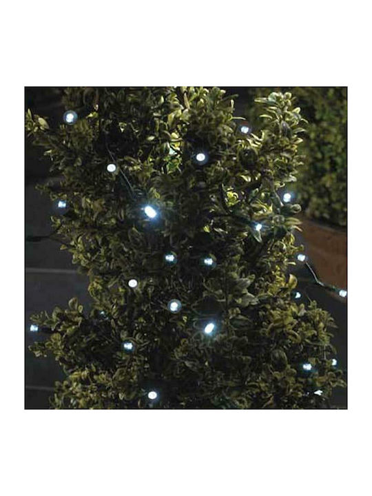 100 Lichterketten LED 10m. Kaltes Weiß Solar in Zeichenfolge 1Stück
