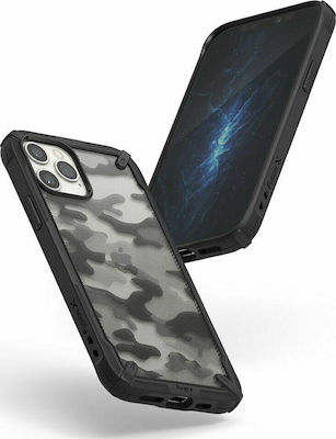 Ringke Fusion X Plastic / Silicone Back Cover Durable Black (iPhone 12 / 12 Pro)