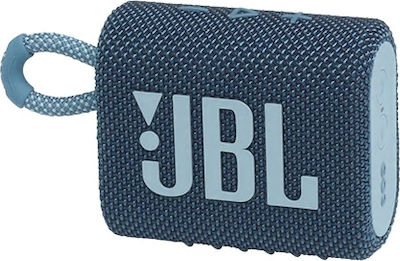 JBL Go 3 Αδιάβροχο Ηχείο Bluetooth 4.2W με Διάρκεια Μπαταρίας έως 5 ώρες Μπλε