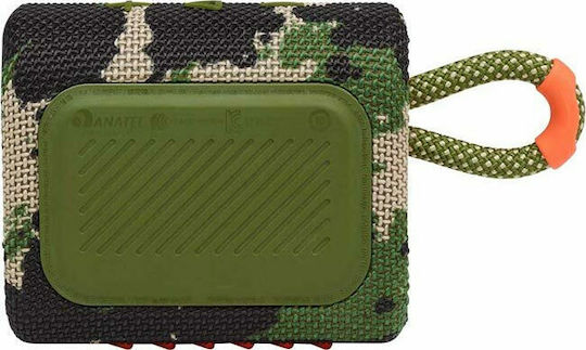 JBL Go 3 Waterproof Bluetooth Speaker 4.2W with Battery Life up to 5 hours Squad