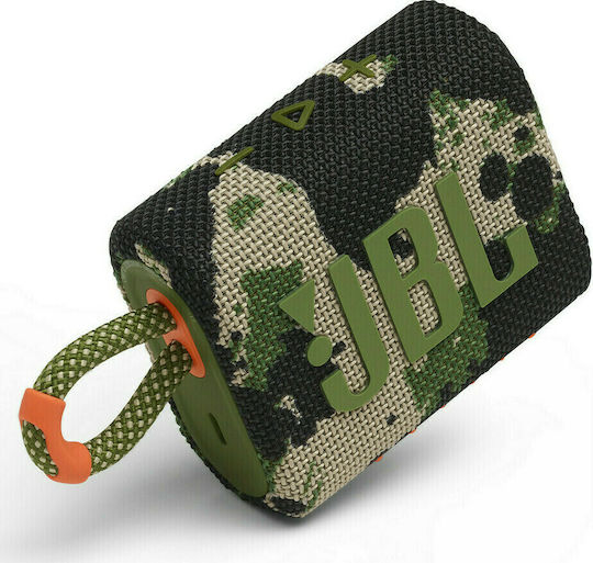 JBL Go 3 Waterproof Bluetooth Speaker 4.2W with Battery Life up to 5 hours Squad