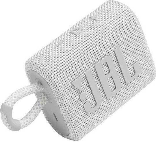 JBL Go 3 Waterproof Bluetooth Speaker 4.2W with Battery Life up to 5 hours White