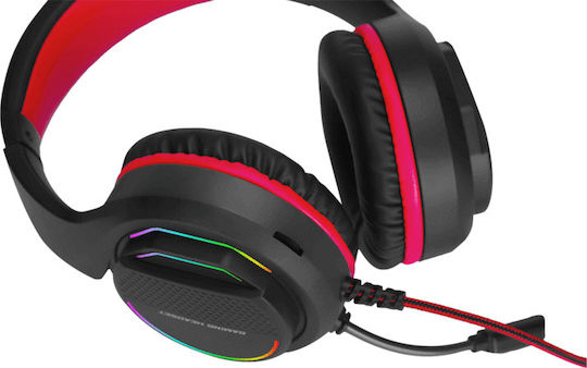 Xtrike Me 7.1 Surround RGB GH-903 Over Ear Gaming Headset with Connection USB Red
