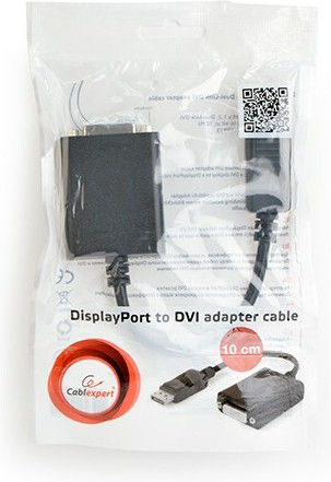 Cablexpert Μετατροπέας DisplayPort male σε DVI-D female 1τμχ A-DPM-DVIF-03
